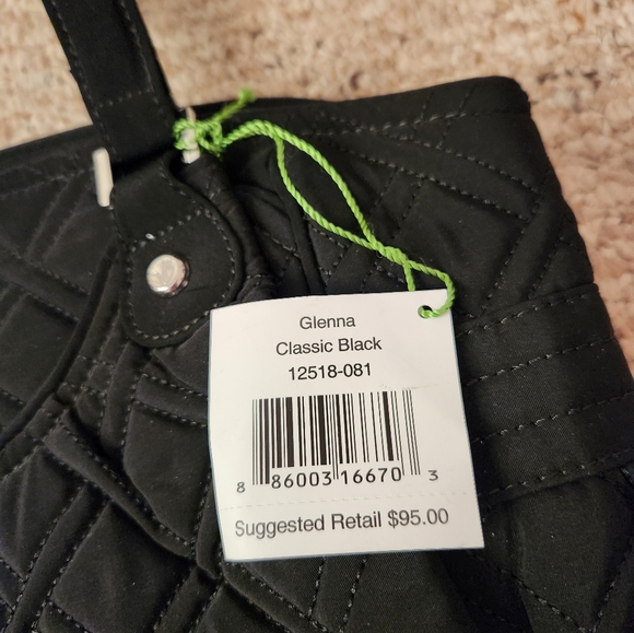 Vera Bradley Glenna Classic Black Purse - Picture 3 of 9